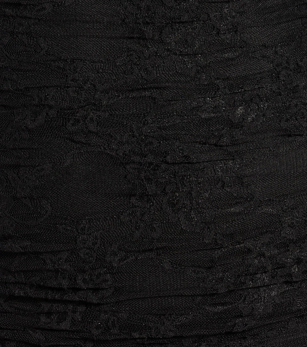 Here To Allure Sheer Lace Long Sleeve Mini Dress